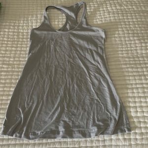 Lululemon Cool Racerback wee grey stripe size 6